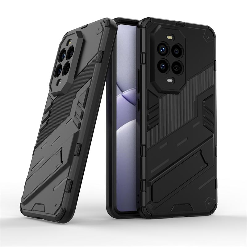 Für Huawei Nova 13 Pro Hülle Abdeckung Für Huawei Nova 13 Pro Capas Ständer Stoßfeste Bumper Rückseite Huawei Nova 13 Pro Hüllen For Nova 13 Pro&For Nova 12 Pro schwarz