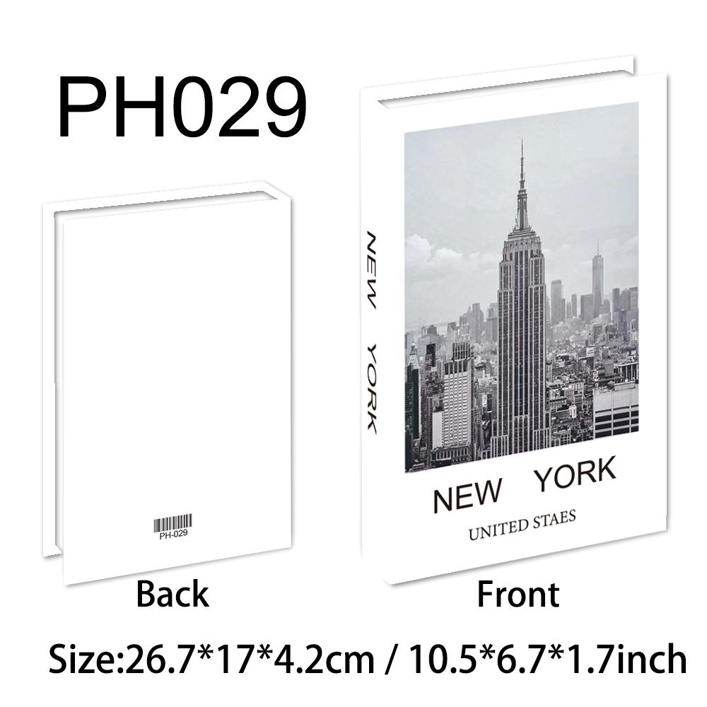 New York Paris London Serie Luxus Deko Fake Buch Fernbedienungs Aufbewahrungsbox Mode Couchtisch Deko Accessoires Not Open