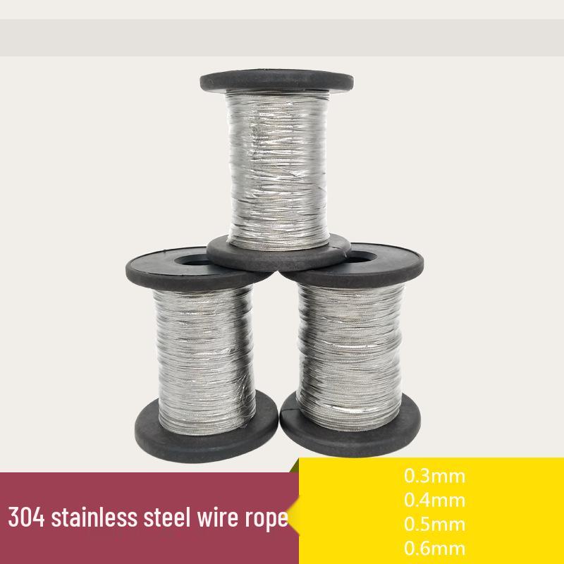 304 Edelstahl Drahtseil für Angelausrüstung - 7x7 Litze, Durchmesseroptionen: 0.36/0.5/0.8/1/1.2/1.5/2/2.5/3mm 0.8mm