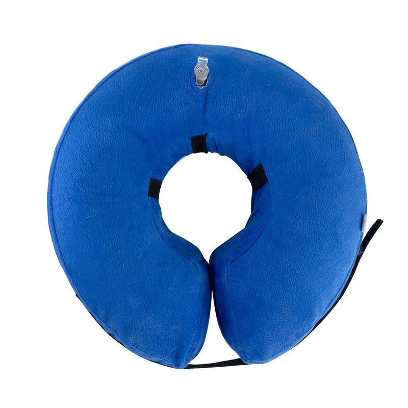 Verstellbare Halskette, aufblasbares Halsband für Haustiere, Genesungshalsband, Entfernung, waschbar, Hundezubehör, Heimtierbedarf, Hilfe XS blau