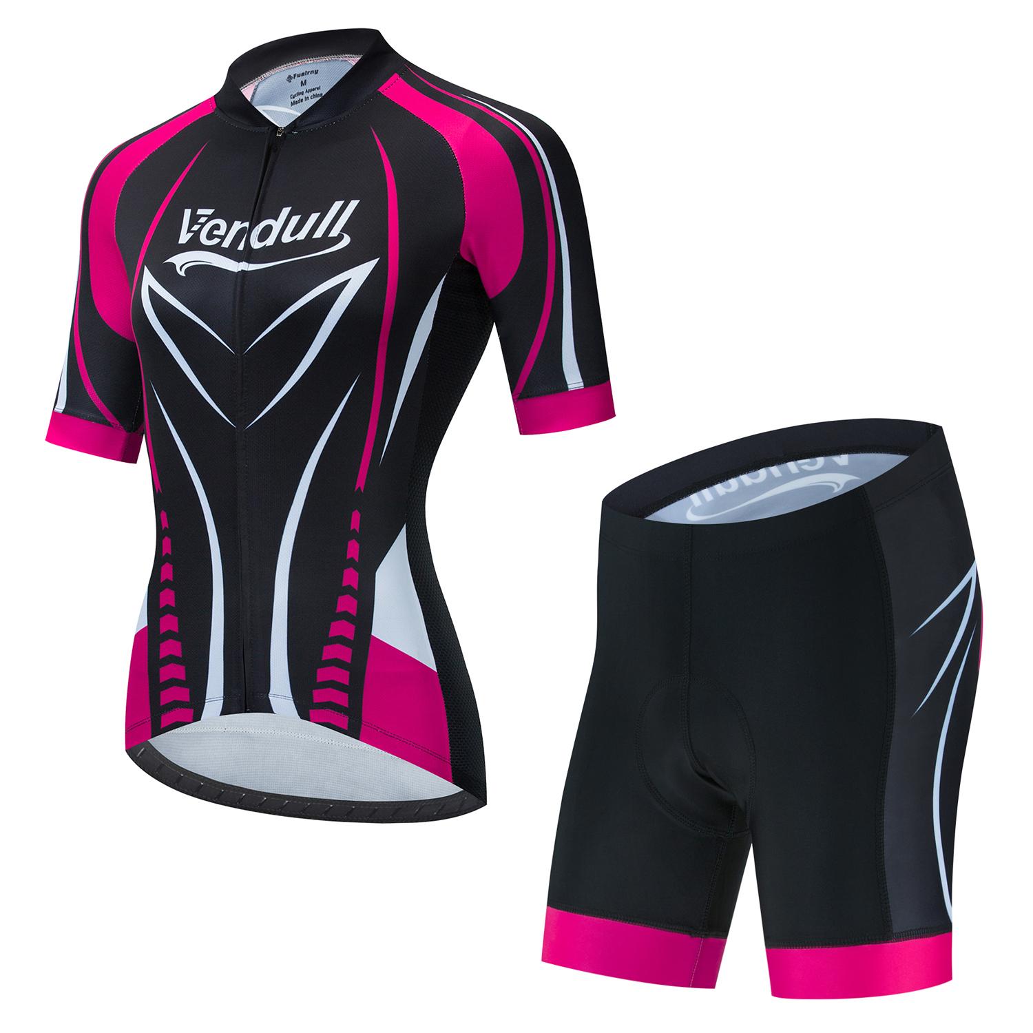 Neue 2024 Sommer Frauen Radfahren Anzug Fahrrad Radfahren Kleidung Set Fahrrad Kleidung MTB Bike Berg Sport Bike Weibliche Radfahren Anzug S