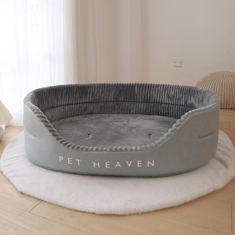 Herbst Winter Hundebett Abnehmbare Waschbare Zwinger Haustier Großes Sofa Plus Samt Dicken Tiefschlaf Kissen Welpen Matte Hundezubehör S
