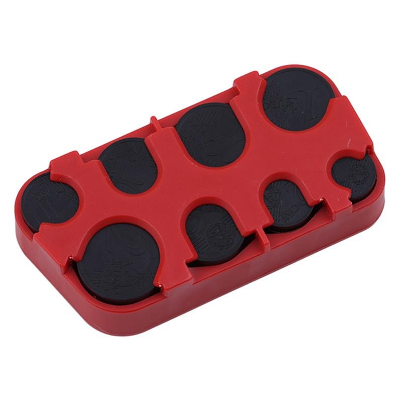 Münzspender, Aufbewahrung, Geldbörse, Geldbörsenhalter, Box aus Kunststoff rot