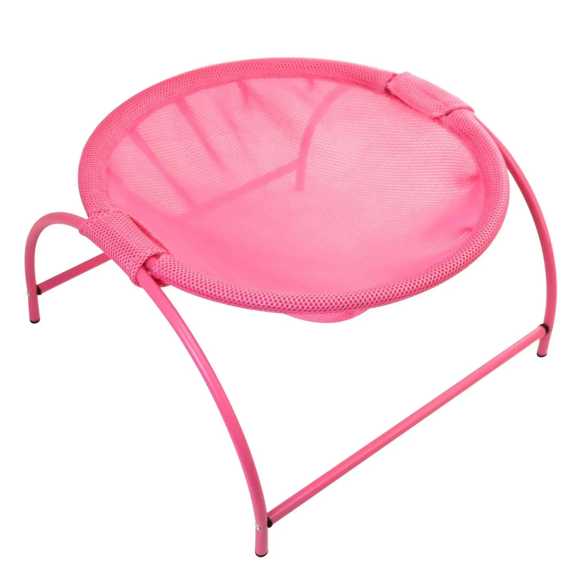 Katzenbett, Haustier-Hängematte, Katzenschlafbett, atmungsaktiv, kühlendes Kinderbett, Sofa, Haustier-Hängematte 43X43X24cm pink