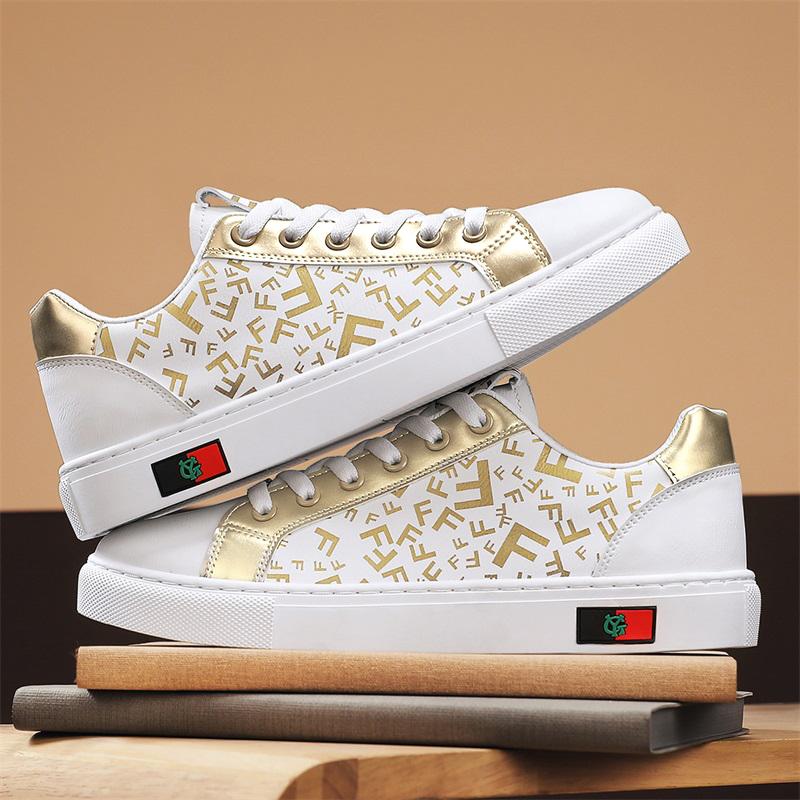 Neue Herrenschuhe Leder Board Schuhe Kleine weiße Schuhe Mode Trend Schuhe Alle Match Alle Match Sport Casual Schuhe 40