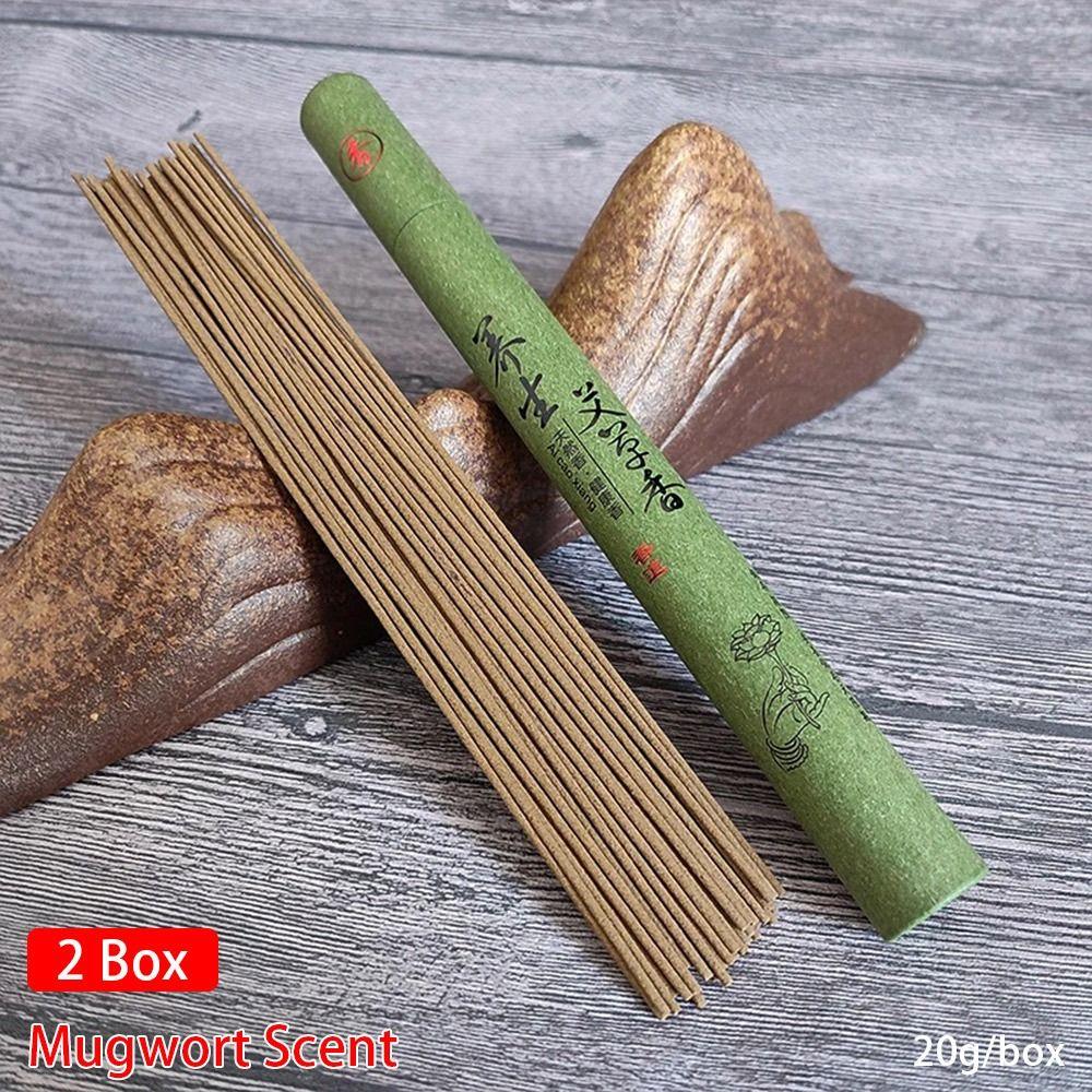1/2Box Sandelholz Beifuß Duft Erfrischender Duft Beruhigen Geist Haushalt Räucherstäbchen 2 Box Mugwort Scent