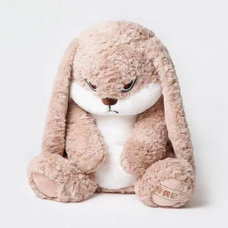 42CM Wütendes Kaninchen Große Größe Langohr Plüschtier Niedliches Tier Plüschpuppe Kawaii Weiches Stoffmodell Raumdeko Geburtstagsgeschenke 42cm