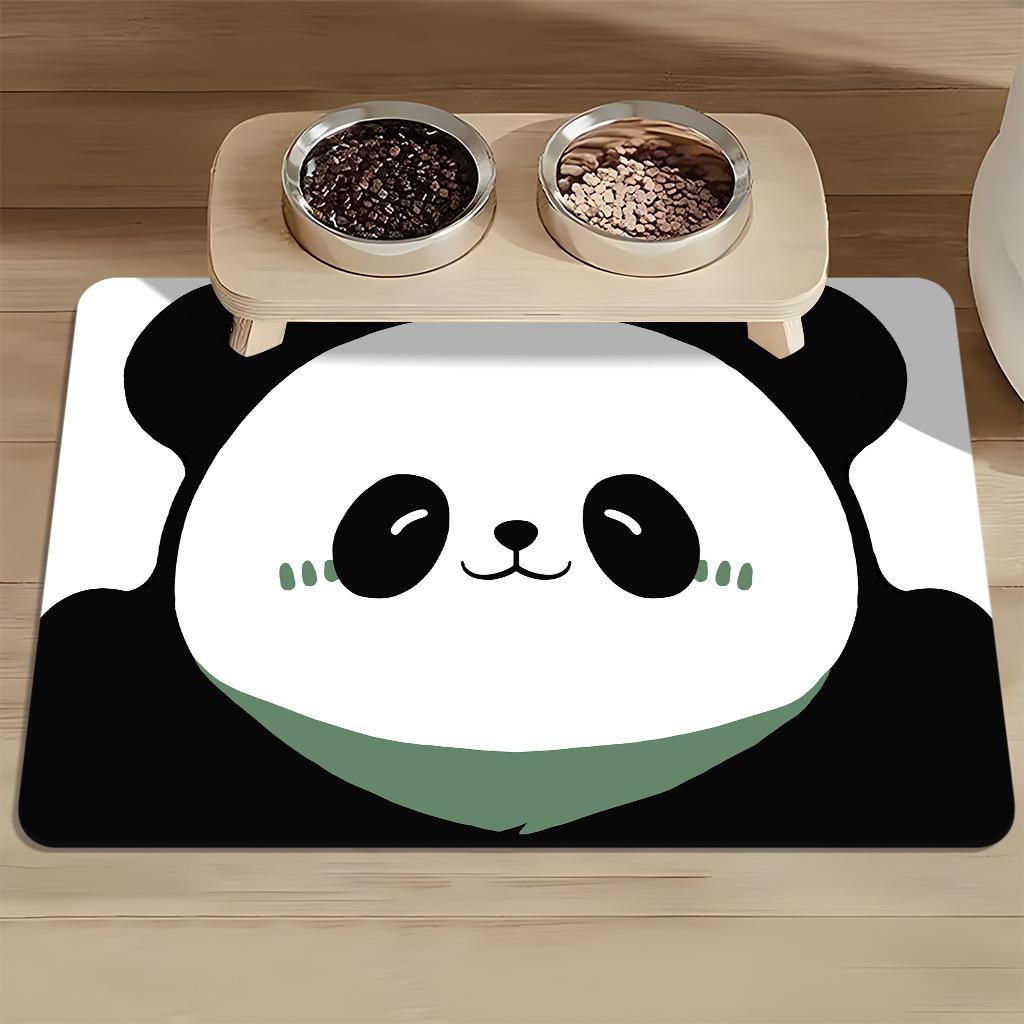 Imitation Diatomeenerde Haustierfutter Napf Matte Niedlicher Stil Hund Auslaufsicher Futter Spezielle Tischunterlage Saugfähig Katzen Napf Matte Leicht zu Pflegen 40*60cm