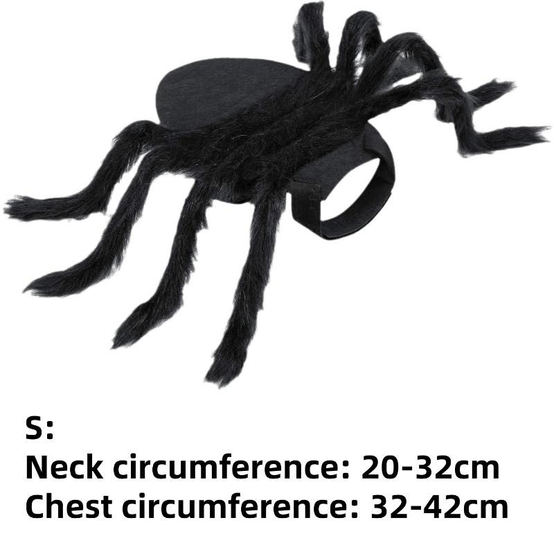 Haustier Hund und Katze Kostüm Halloween Spinne Verwandlung Outfit Haustierkostüm Haustier Katze Hund Lustiges Cosplay Verkleidungskleidung Kostüm S