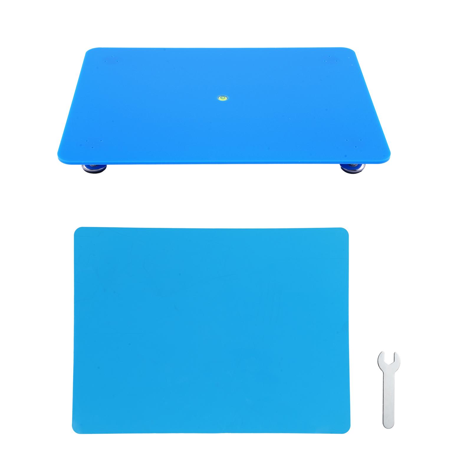 Harz-Nivellierbrett für Epoxidharz und Farbe, einstellbare Höhe und Winkel, vielseitig einsetzbar, verstellbar blau