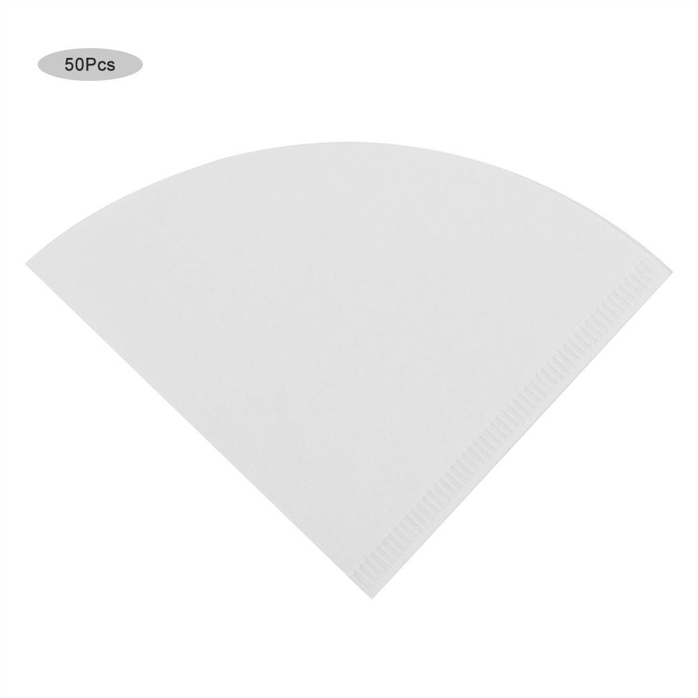 50PCS Kegel Form Drip Kaffee Pulver Filter Papiere Kaffee Tasse Siebe Ersatz