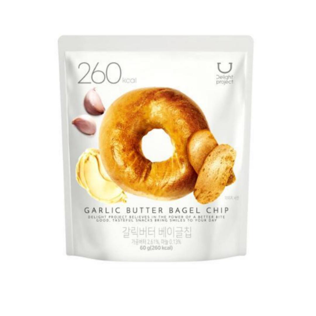 [Olive Young] Bagel-Chips 60g (4 Geschmack) / Knoblauchbutter / Honigbutter / Echte Pizza / Schoko-Zimt / Koreanische Chips Garlic Butter 60 g