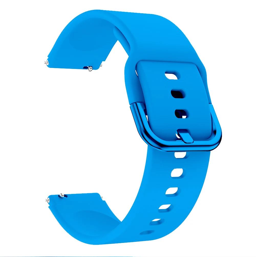 Armband für Garmin Vivoactive 4S, Schnellverschluss, buntes, wasserdichtes Armband für Garmin Vivomove 3s/move3S, 18 mm Armband For Vivoactive 4S himmelblaue