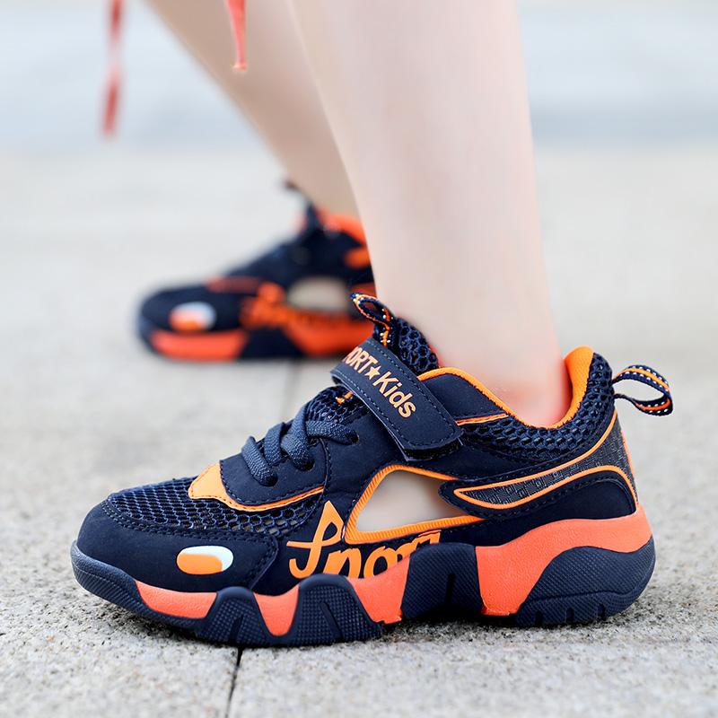 Sommer Kinder Sandalen Atmungsaktive Jungen Sandalen Weiche Bequeme Kinderschuhe Outdoor Strand Kinder Leichte Sandale 34 orange