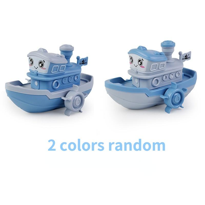 1Pc Baby Bad Spielzeug Für Kinder Baby Bad Schwimmen Uhrwerk Spielzeug Nette Boot Strand Wasser Bad Spielzeug Für Kind geschenke 1Pc blau