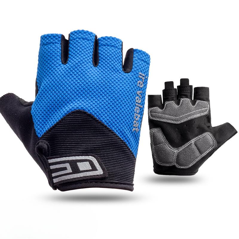 Sport Outdoor Radhandschuhe Halbfinger Rutschfest Stoßdämpfend und Atmungsaktiv Ausrüstung Fitnessstudio Radfahren Fahrrad Outdoor Fitness M