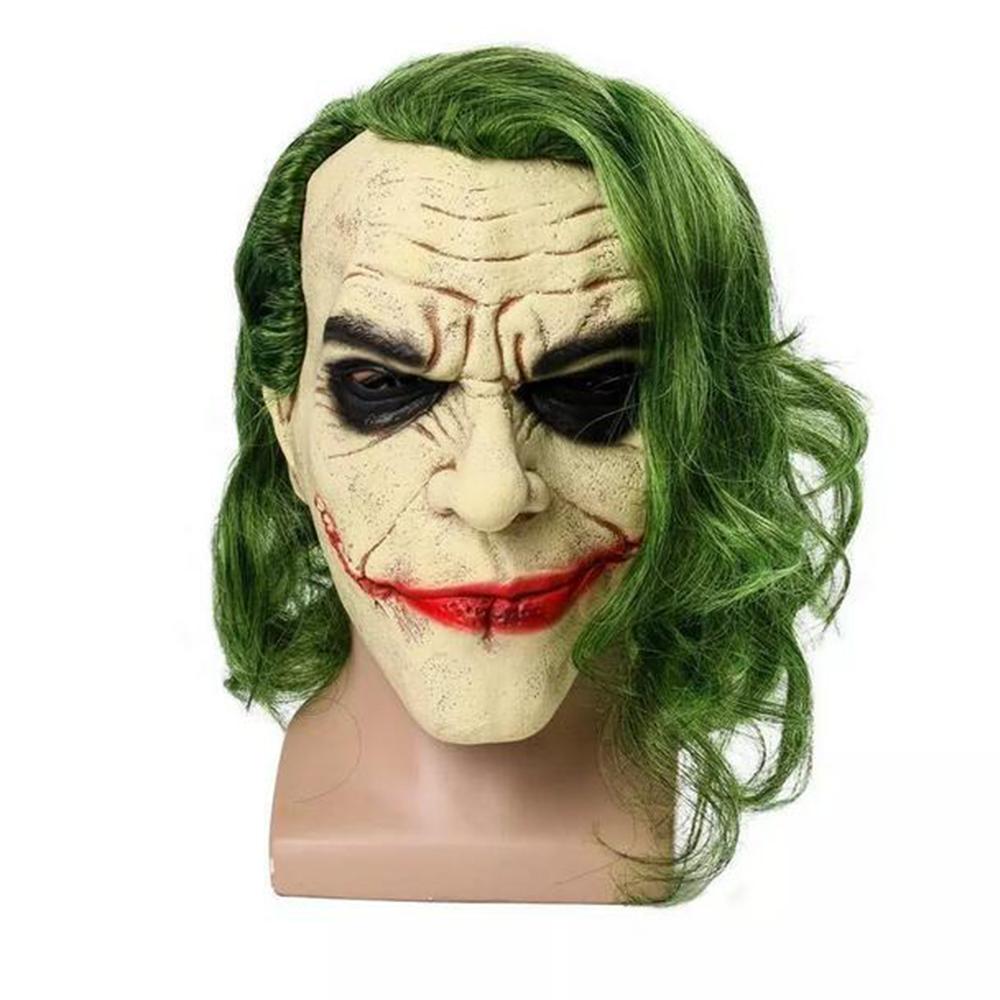 Realistische Joker Clown Latex Maske Halloween beige