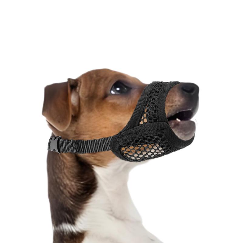 Netzmaulkorb für kurzschnäuzige und kleine bis mittelgroße Hunde, Beißschutz, Fokus auf brachyzephale Hunde wie Chihuahua, Pomeranian M schwarz