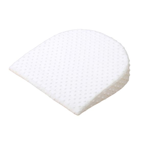 Baby-Stillkissen, Memory Foam-Keilkissen mit abnehmbarem Bezug, doppelseitiges Stillkissen für Säuglinge zum Stillen und Schlafen Round weiß