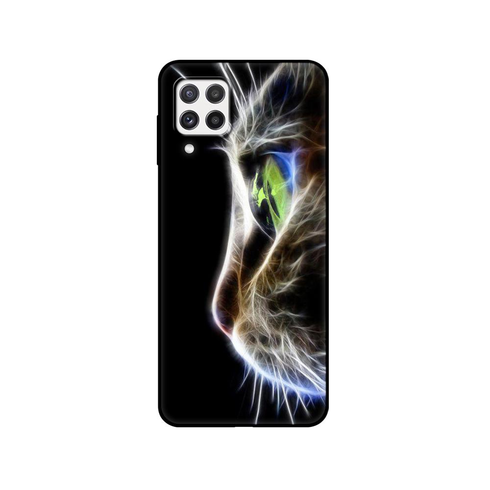 Für Samsung A22 Hüllen Telefonrückseite Für Samsung Galaxy A22S 5G 4G Galaxy A 22 Bumper Weiche Silikon Funda Etui schwarze TPU-Hülle Samsung A22S 5G
