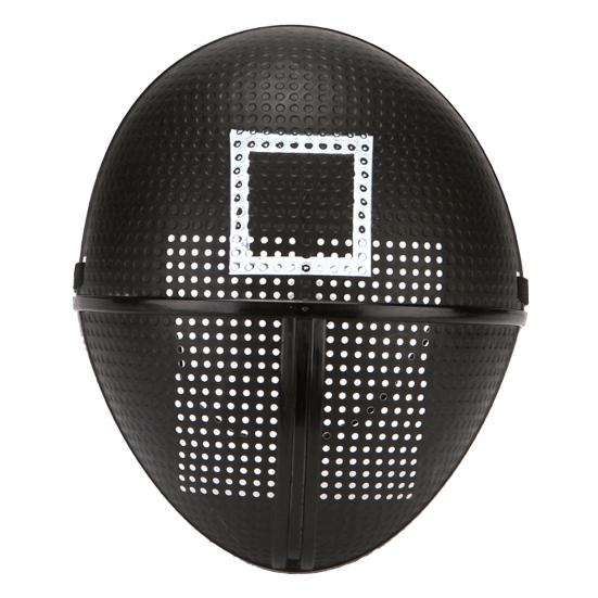 Cosplay-Maske mit geometrischem Muster, Vollgesichtsmaske mit verstellbaren Netzträgern, Einheitsgröße, Erwachsenenmaske für Kostümpartys, Cosplay C