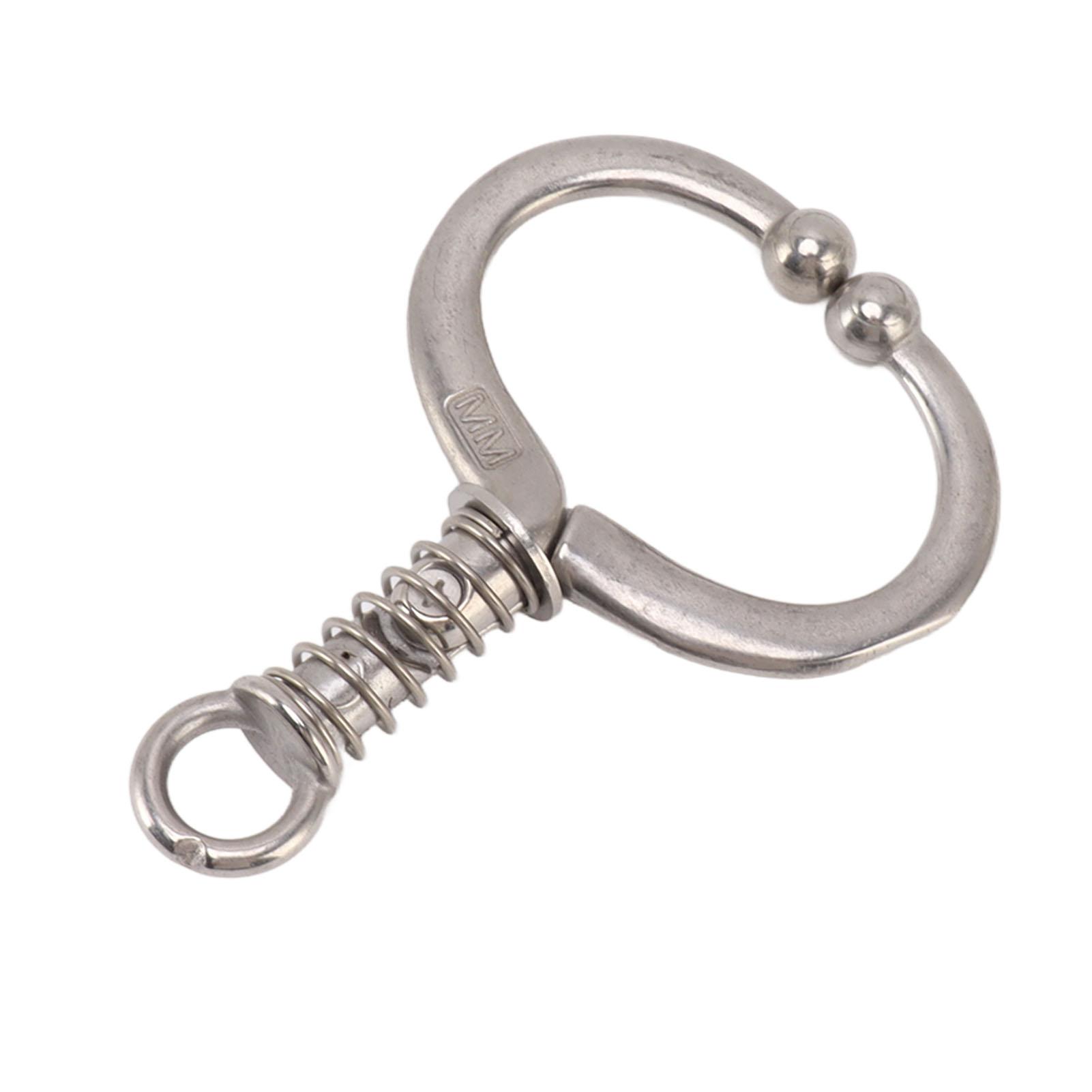 Cattle Nose Ring Durable Stainless Steel Cattle Ring Spherical Cattle Ring Clamp Traction for Home HL Q4D