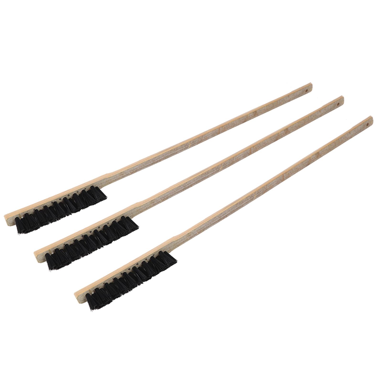 3 Stück Holz Robuste Langstiel Vogelkäfig Reinigungsbürste für Papageien Notwendige Zubehör