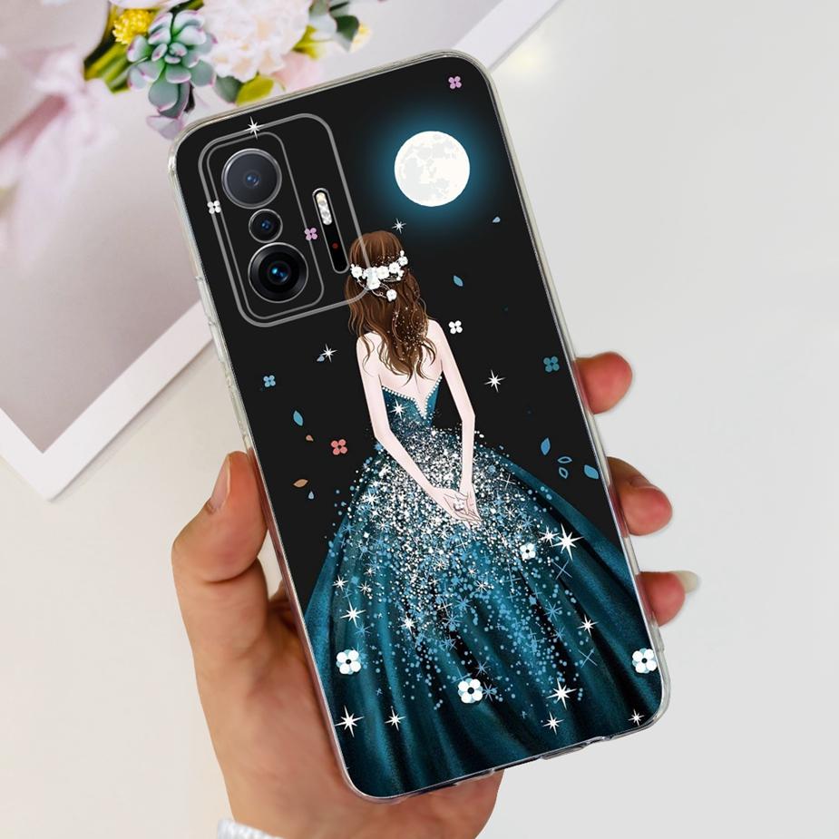 Für Xiaomi 11T Pro Hülle Mi11T Neue Mode Bunte Bemalte Abdeckung Klare Silikon Handyhülle Für Xiaomi 11T Pro 11TPro Weiche Fundas Xiaomi 11T Pro