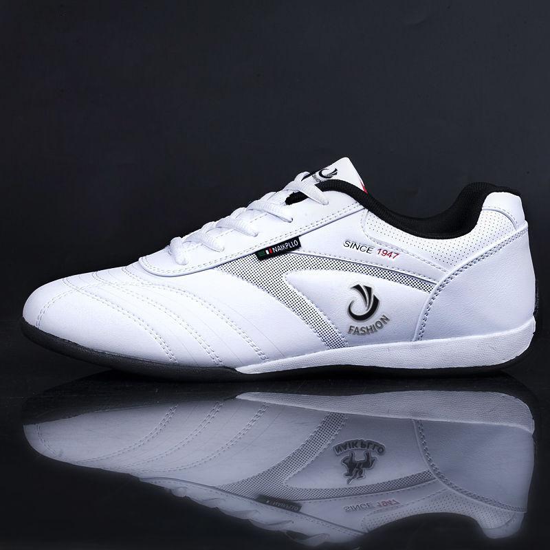 Weiches Leder Herren Freizeitschuhe Sport Ins Modetrend Herren Sneaker Gummi Gummi Herren Slipper 9.5 weiß