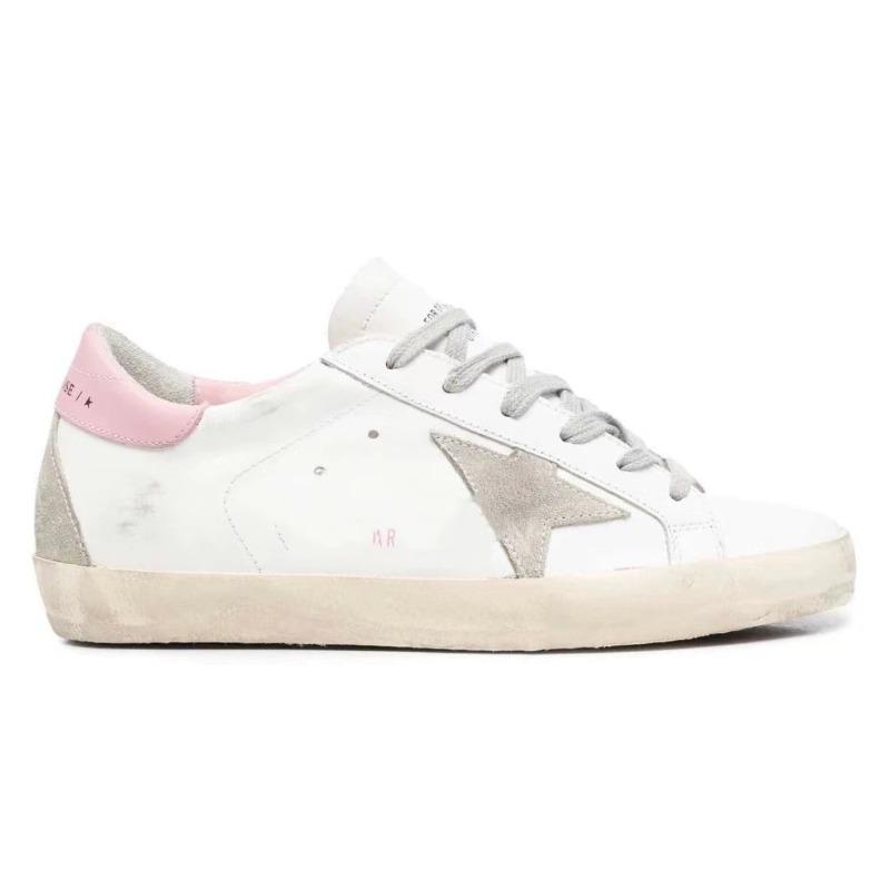 Stern kleine schmutzige Schuhe Damen, klassische vielseitige Herren-Board-Schuhe innere Höhenverstellung schmutziges Rindsleder kleine weiße Schuhe 40