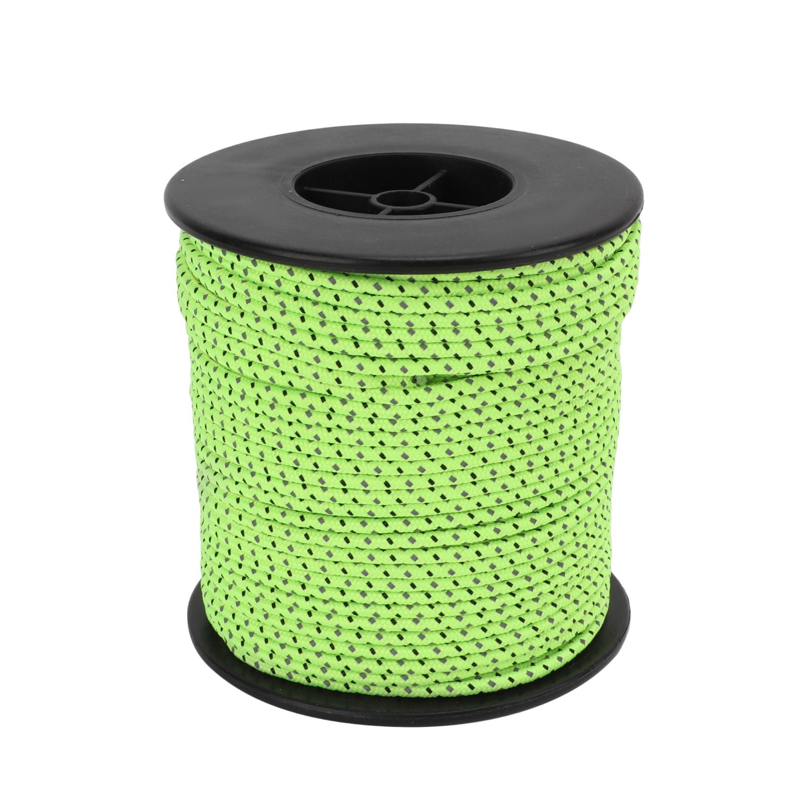 Campingseil Fluoreszierende Zelt Reflektierende Schnur für Outdoor Camping Wandern Zelt 50m164ft