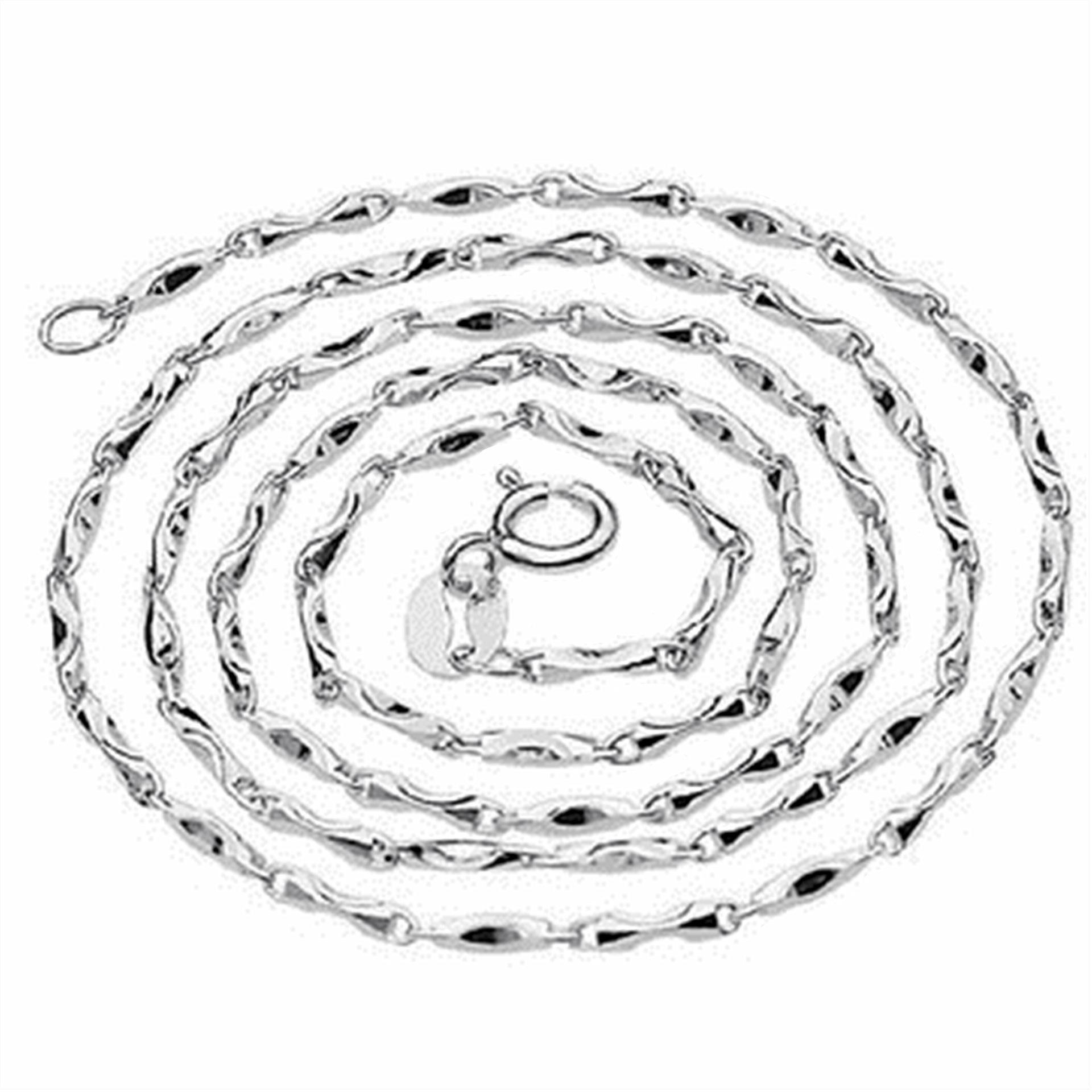 Frauen Koreanische Version Von Silber Schmuck Kurze Schlüsselbein Kette Retro Barren Kette 45cm white