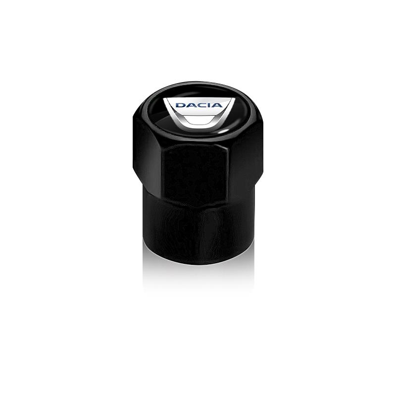 4 Stück/Set Auto Ventilkappenkappen Abdeckung Wasserdicht Autozubehör Für Renault Dacia Kangoo 2 Koleos 1 Modus Kadjar Captur Megane 1 2 3 4 Dacia schwarz