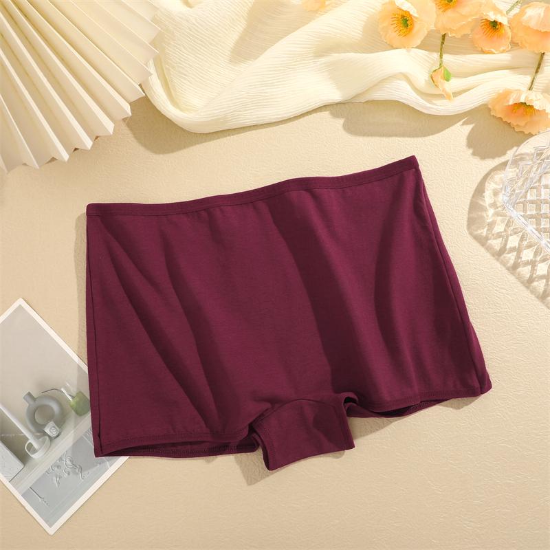 Neue Damenhöschen aus Baumwolle, nahtlos, Sport-Boxer, Unterwäsche, weibliche, einfarbige Slips, gemütliche Dessous, intime Unterhosen, XS-XL L violett