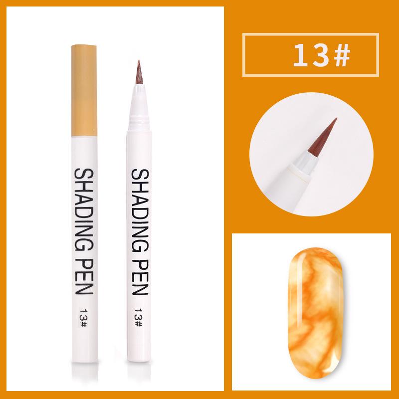 Nail Art Pen Blühender UV-Gel-Nagelfleck-Tinten-Zeichnungsstift Marmorierung Maniküre Abstrakte Malerei Pinsel Nagel-DIY-Werkzeug