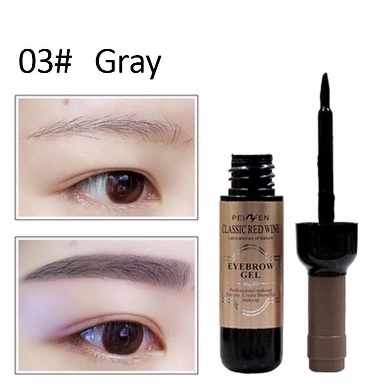 1Pcs Peel Off Augen Make-Up Permanent Augenbraue Tattoo Farbton langlebig Wasserdicht Farbstoff Augenbraue Gel Creme Make-Up kosmetik 03-Gray