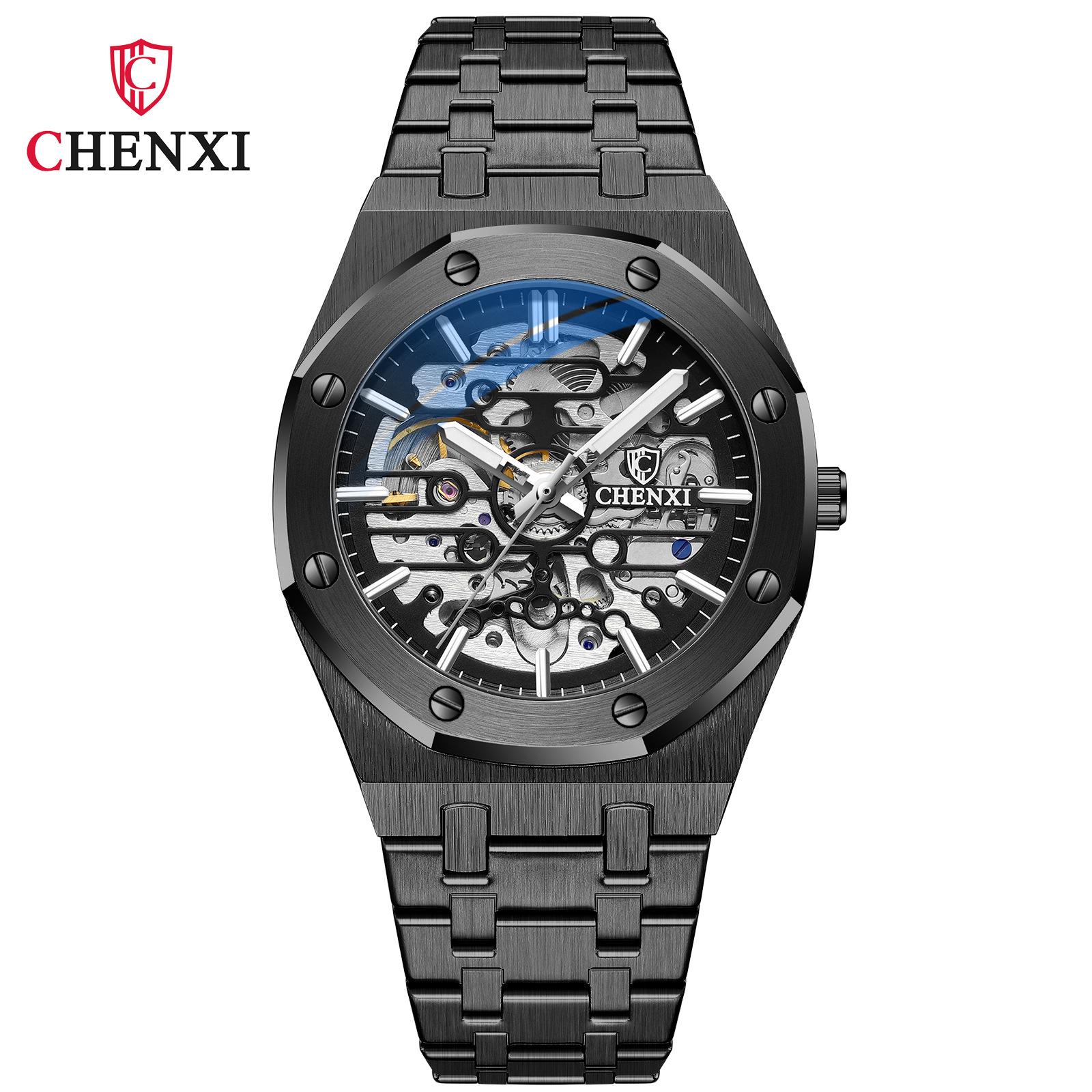 Neue TOP Marke Luxus herren Uhr Mit Box Hohl Automatische männer Mechanische Uhren