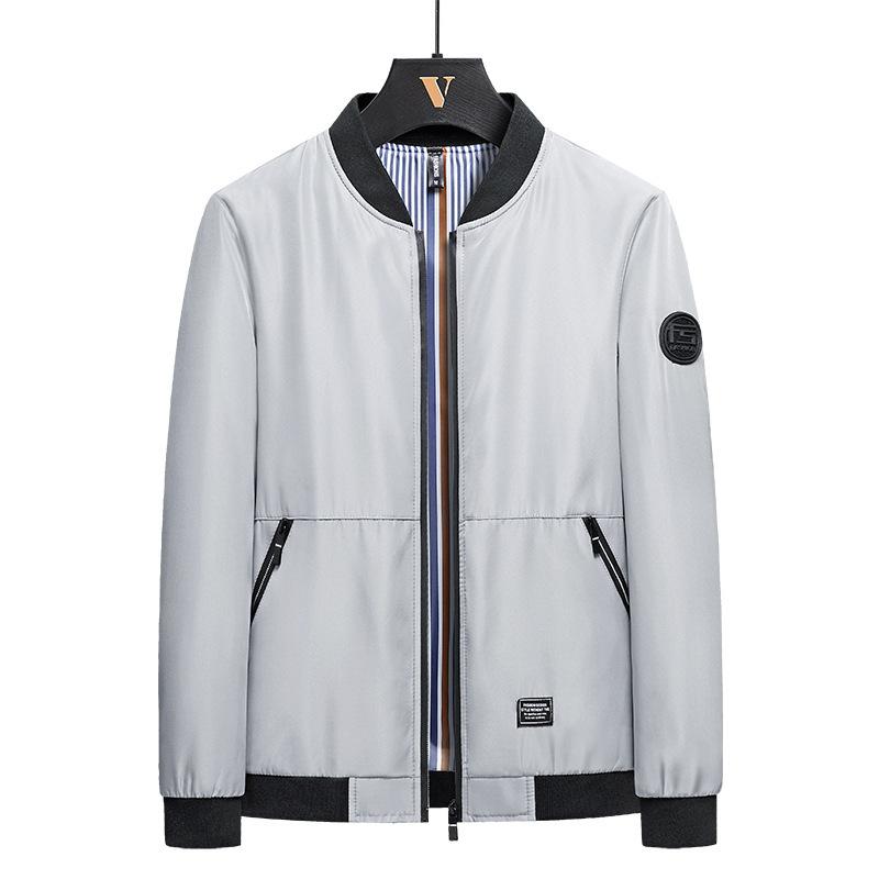 Frühling Neue Jacke Jacke Herren Frühling und Herbst Koreanische Version Trendy Handsome Lässige Jacke Herren Trendy Baseballkragen 4XL