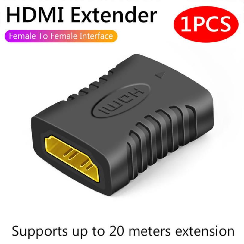 1-2PCS 2K HDMI Extender Buchse Auf Buchse Konverter Verlängerung Adapter Für Monitor Display Laptop PS4/3 PC TV HDMI Kabel Verlängerung 1PCS