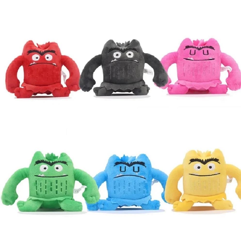 6 teile/satz 6 Farben Kawaii Die Farbe Monster Plüsch Puppe Kinder Monster Farbe Emotion Plushie Stofftier Für Kinder Geburtstag geschenke pink