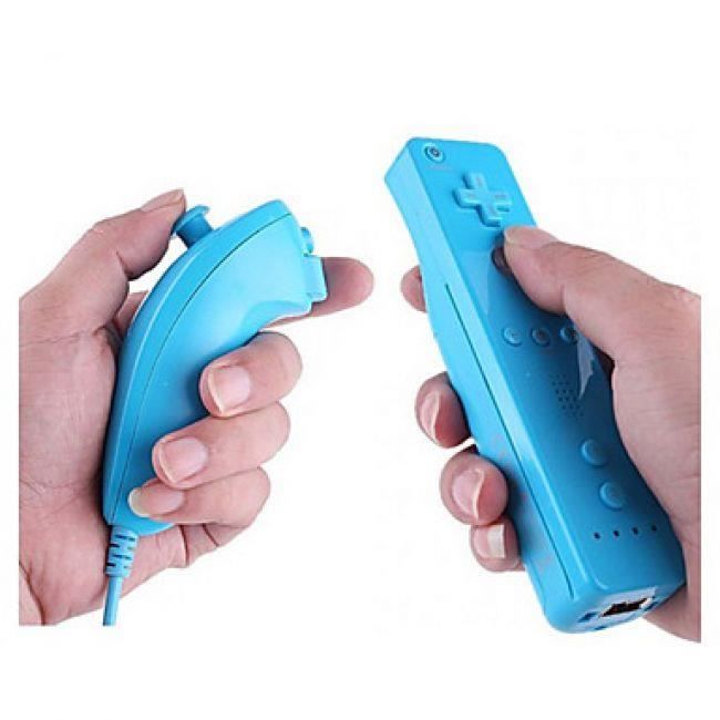 Gamecontroller - Nintendo - Duo-Pack Controller und Joystick - Kabellos - Blau - Wii/Wii U blau