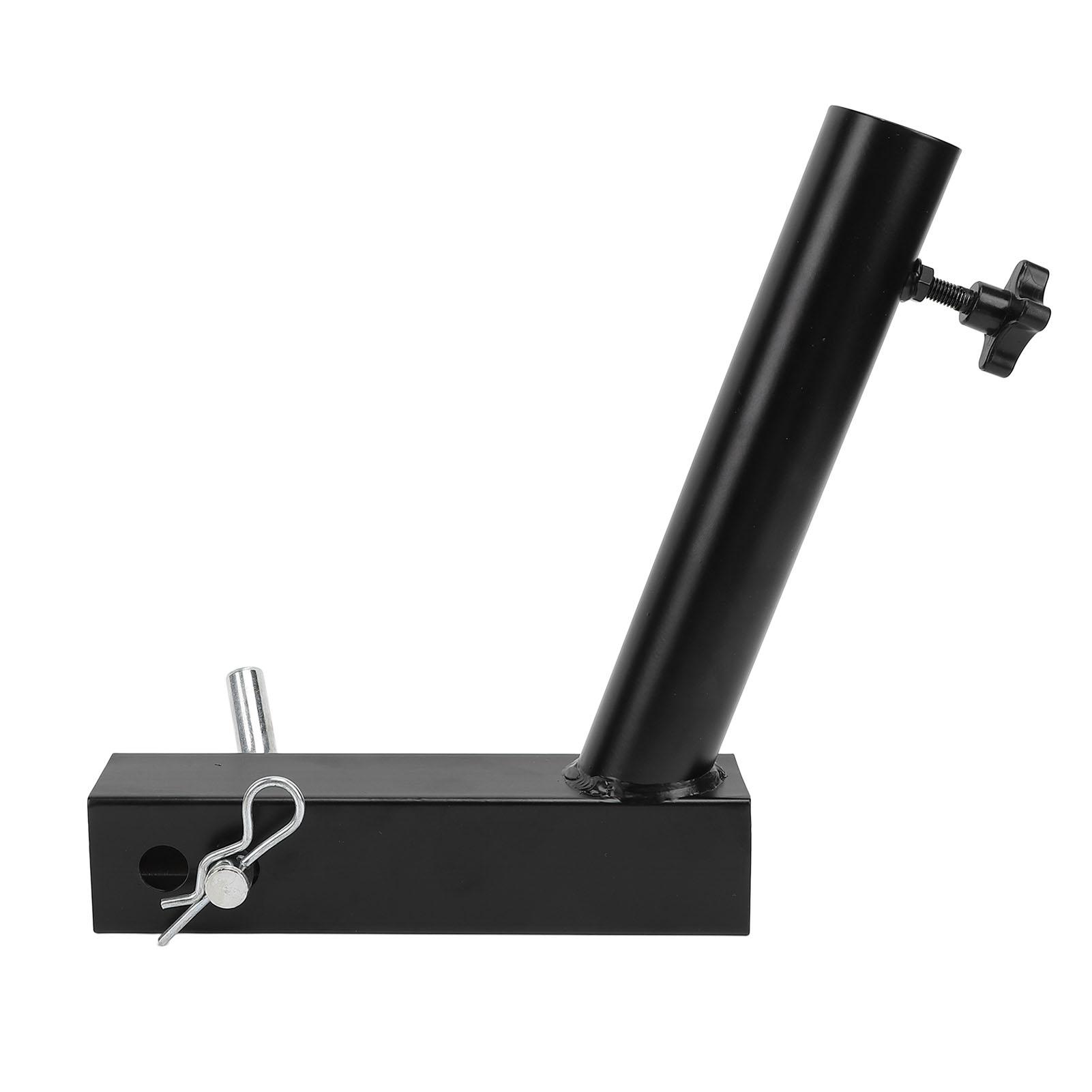 Anhängerkupplung Fahnenmasthalter Abgewinkelt Heavy Duty Universal Anhänger LKW RV Anhängerkupplung Fahnenmasthalterung für 2 Zoll