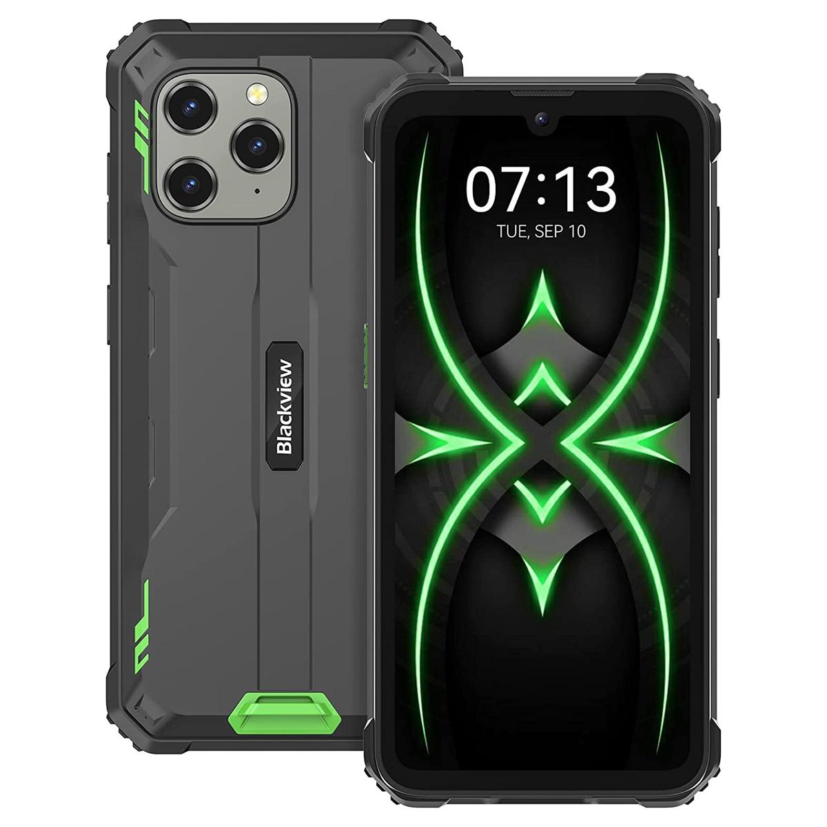 Generalüberholtes Blackview BV5300 Pro Rugged Smartphone 6580mAh Akku, Drei Karten, 6,1-Zoll HD+ Display, MIL-STD-810H Robustheit only phone grün