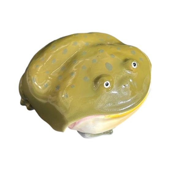 Hässliche Frosch-Ohrhörerhülle für AirPods Pro/Pro 2/Pro 3/4 Bluetooth-kompatible kabellose Kopfhörer-Ladeetui-Abdeckung durchsichtige Kopfhörer-Schutzhülle A cyanblau