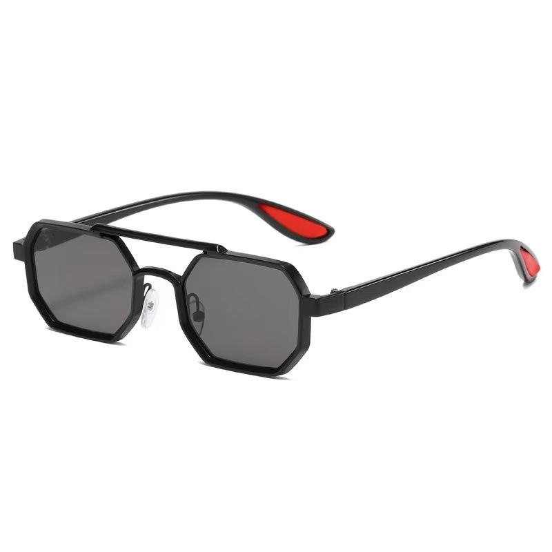 Metallrahmen Fasnhion Sonnenbrille für Herren Polygon High-End-Gefühl UV400-beständig Fahrspezifische Sonnenbrille Trendige Damenbrille