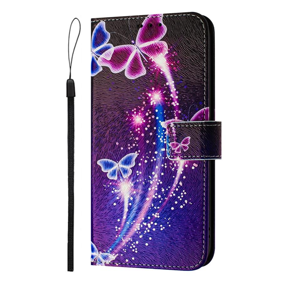Personalisierte Handyhülle mit Kunstdruck für iPhone 16 Pro Max 16e 15 Plus 14 13 Pro 12 11 XR XS MAX 7 8 Plus SE Kickstand Wallet Case mit Handschlaufe iPhone 16e