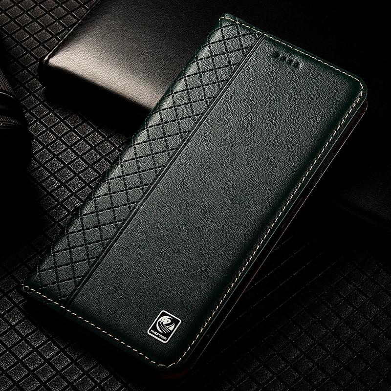 Nappa Echtleder Hülle für XiaoMi Mi 8 9 9T SE 10 10i 10s 10T Pro Lite Ultra Magnetischer Klapphülle Brieftasche Handyhüllen XiaoMi Mi 9T Pro grün