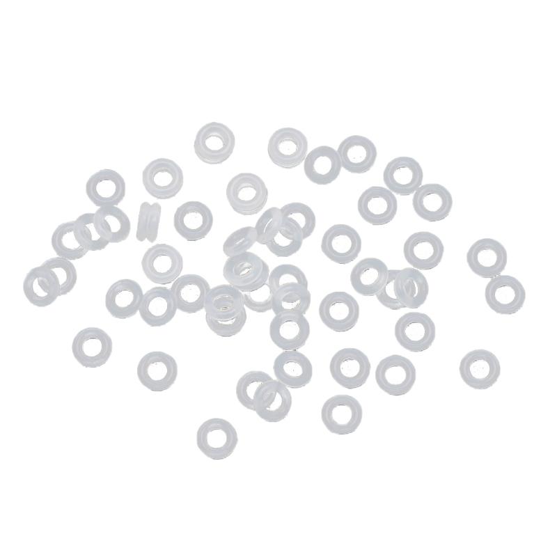 100 Stück Silikon-Gummi-Stopper, Ring-Perlen-Charms, Armbänder, kompatibel zur alleinigen Verwendung oder mit Clip-Lock-Abstands-Charm-Perlen 4