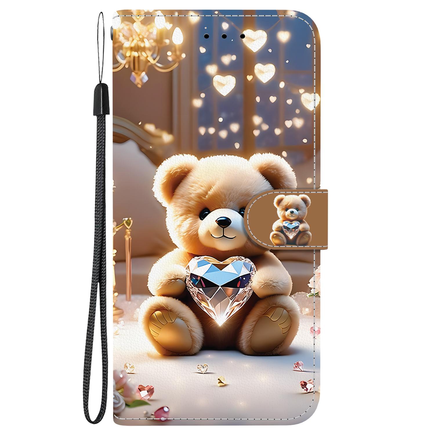 Handgefertigte PU-Leder-Flip-Hülle für Samsung Galaxy S21+/S21 Plus (SM-G996B) Rutschfeste Stoßfeste Hülle mit Handschlaufe & Herz/Rose Katze Designs Samsung Galaxy S21+ blau