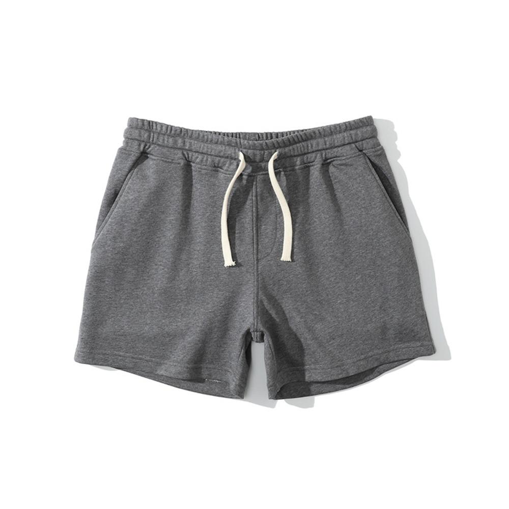 Sommer Bodybuilding Sport Shorts Männer Casual Bermuda Gym Fitness Running Training Hosen Männliche Baumwolle Sport Böden XXL dunkelgrau
